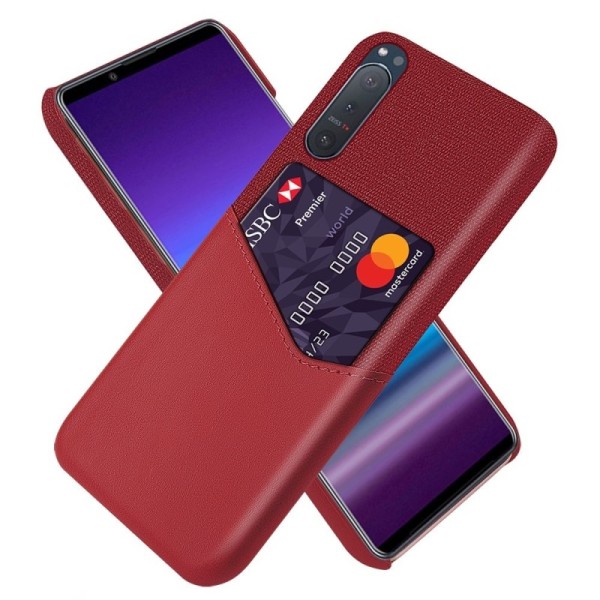Кожаный чехол „KSQ“ Shell - красный (Xperia 5 II)