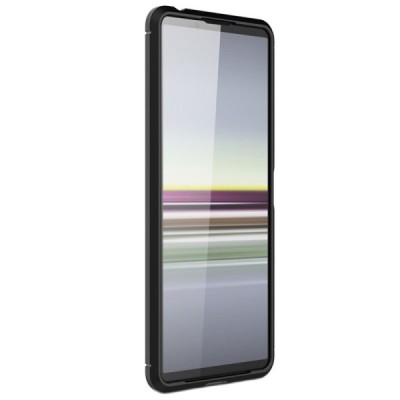 Sony Xperia 5 II „Carbon“ твердый силиконовый чехол (TPU) - черный | Vacins.lv