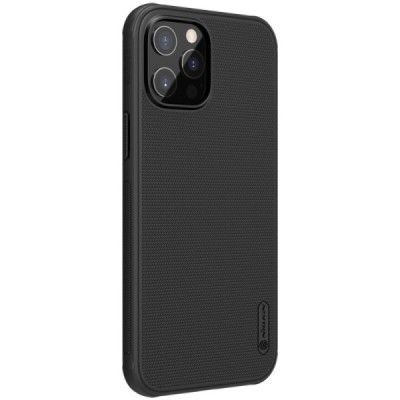 Apple iPhone 12 Pro Max „Nillkin“ Frosted Shield Pro чёрный чехол | Vacins.lv