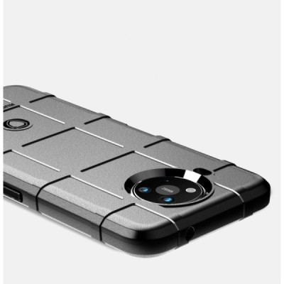 Nokia 8.3 „Stiff“ cieta silikona (TPU) melns apvalks | vacins.lv