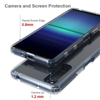 Твердый силиконовый чехол (TPU) для Sony Xperia 5 II - прозрачный | Vacins.lv