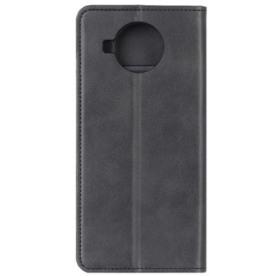 Nokia 8.3 чёрный кожаный чехол-книжка | Vacins.lv