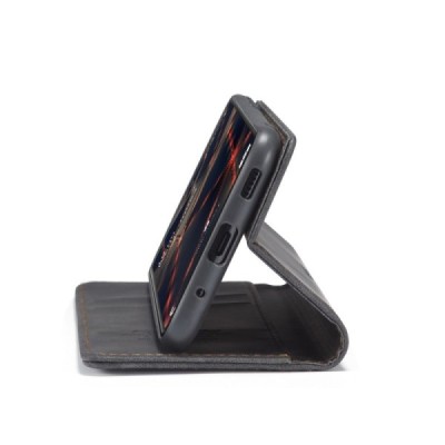 Samsung Galaxy S20 FE (Fan Edition) CaseMe Retro открываемый, чёрного цвета, кожаный чехол – книжка | Vacins.lv