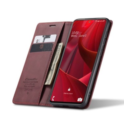 Samsung Galaxy S20 FE (Fan Edition) CaseMe Retro открываемый, бордового цвета, кожаный чехол – книжка | Vacins.lv