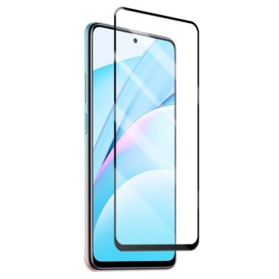 Xiaomi Mi 10T (10T Pro, 10T Lite 5G) „Rurihai“ Tempered Glass melns ekrāna aizsargstikls | Vacins.lv
