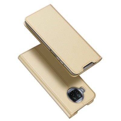 „Dux Ducis“ Skin серии Xiaomi Mi 10T Lite 5G золотой кожаный чехол-книжка | Vacins.lv