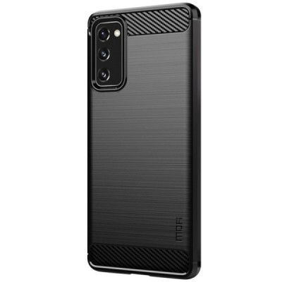 Samsung Galaxy S20 FE (Fan Edition) „Mofi“ cieta silikona (TPU) melns apvalks | vacins.lv