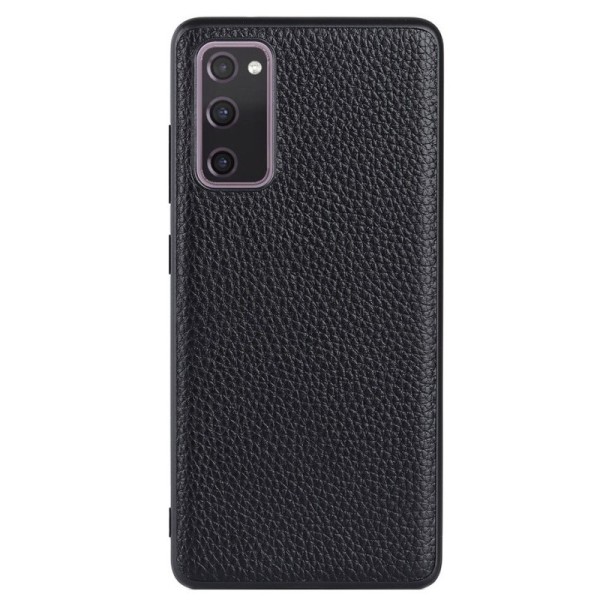 „Deluxe Leather“ чехол - чёрный (Galaxy S20 FE)