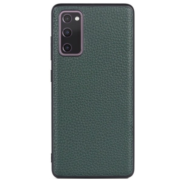„Deluxe Leather“ ādas apvalks - zaļš (Galaxy S20 FE)