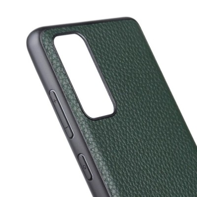 Samsung Galaxy S20 FE (Fan Edition) „Deluxe Leather“ zaļš ādas apvalks | Vacins.lv