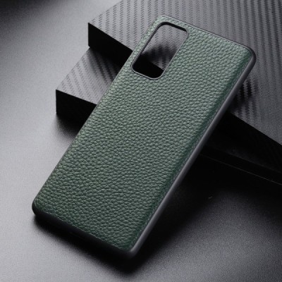 Samsung Galaxy S20 FE (Fan Edition) „Deluxe Leather“ zaļš ādas apvalks | Vacins.lv