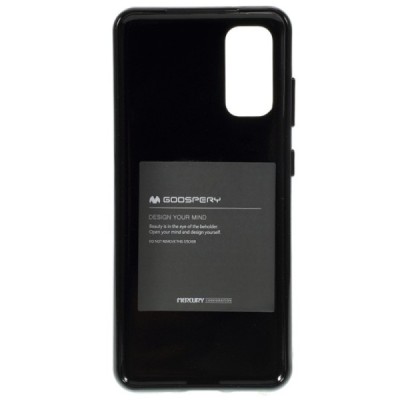 Samsung Galaxy S20 FE (Fan Edition) Mercury melns cieta silikona (TPU) apvalks | vacins.lv