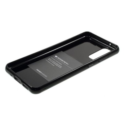 Samsung Galaxy S20 FE (Fan Edition) Mercury melns cieta silikona (TPU) apvalks | vacins.lv
