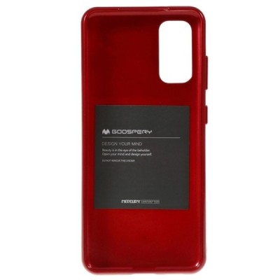 Samsung Galaxy S20 FE (Fan Edition) Mercury sarkans cieta silikona (TPU) apvalks | vacins.lv