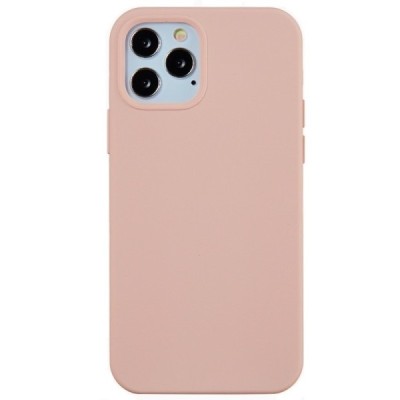 Apple iPhone 12 Pro Max твердый силиконовый (TPU) чехол светло-розовый | Vacins.lv