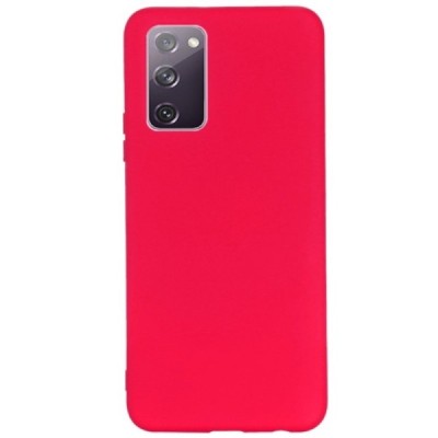 Samsung Galaxy S20 FE (Fan Edition) „Shell“ cieta silikona (TPU) sarkans apvalks | vacins.lv