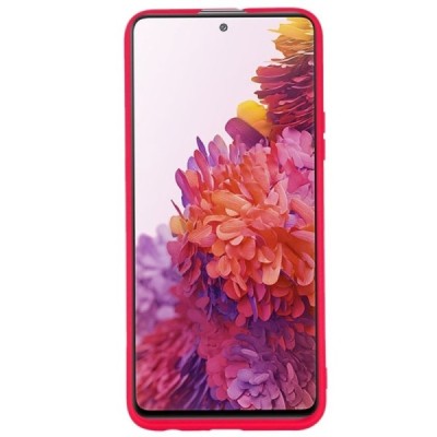 Samsung Galaxy S20 FE (Fan Edition) „Shell“ cieta silikona (TPU) sarkans apvalks | vacins.lv