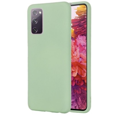 Samsung Galaxy S20 FE (Fan Edition) „Shell“ cieta silikona (TPU) zaļš apvalks | Vacins.lv