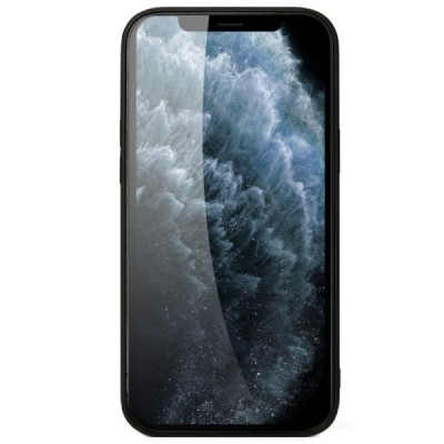 Apple iPhone 12 Mini „Deluxe Leather“ melns ādas apvalks | Vacins.lv