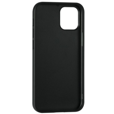 Apple iPhone 12 Mini „Deluxe Leather“ melns ādas apvalks | Vacins.lv