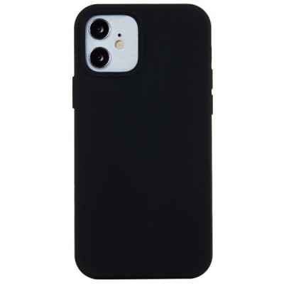 Apple iPhone 12 Mini твердый силиконовый (TPU) чехол чёрный | Vacins.lv