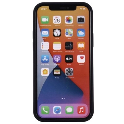 Apple iPhone 12 Mini Shell MagSafe твердый силиконовый чёрный чехол из TPU | Vacins.lv