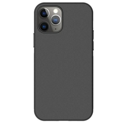 Apple iPhone 12 Pro Max самый тонкий в мире чехол из чёрного твердого силикона TPU | Vacins.lv