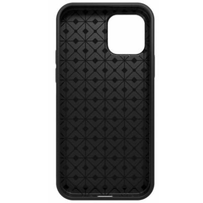 Apple iPhone 12 Pro Max самый тонкий в мире чехол из чёрного твердого силикона TPU | Vacins.lv