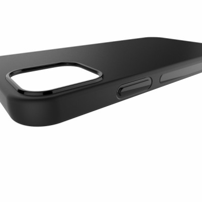 Apple iPhone 12 Pro Max самый тонкий в мире чехол из чёрного твердого силикона TPU | Vacins.lv