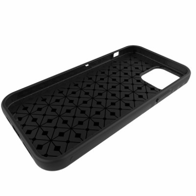 Apple iPhone 12 Mini melns cieta silikona TPU pasaulē planākais apvalks | Vacins.lv
