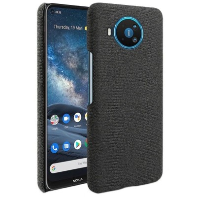 Nokia 8.3 „Fashion“ melns cieta silikona apvalks | vacins.lv