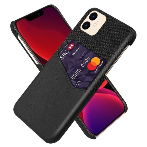 „KSQ“ Shell ādas apvalks - melns (iPhone 12 Mini)
