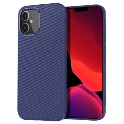 Apple iPhone 12 Mini Lenuo cieta silikona (TPU) zils apvalks | vacins.lv