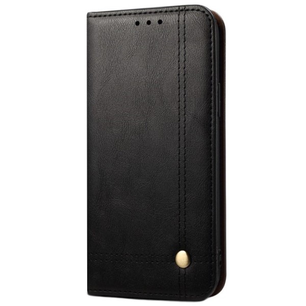 „Deluxe“ чехол-книжка - чёрный (iPhone 12 Mini)