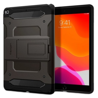 Apple iPad 10.2 (2019) Spigen Tough Armor Tech pastiprinātas aizsardzības melns apvalks | Vacins.lv
