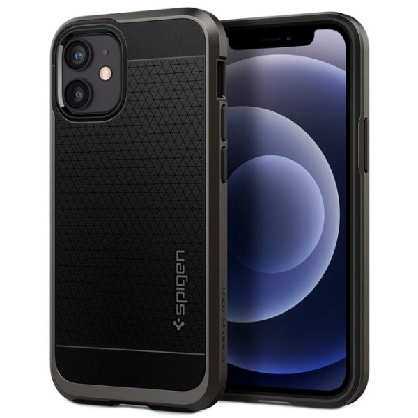 „Spigen“ Neo Hybrid apvalks - melns (iPhone 12 Mini)