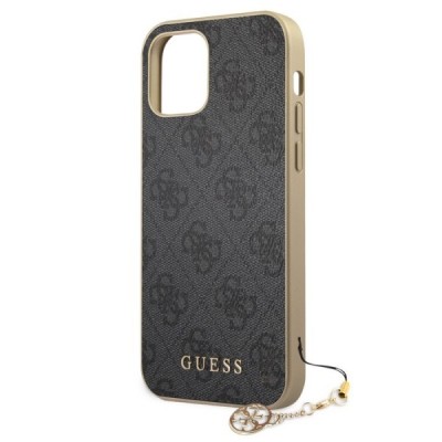 „Guess“ Apple iPhone 12 (12 Pro) чёрный твердый силиконовый чехол | Vacins.lv