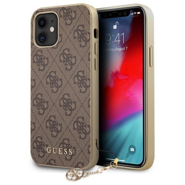 „Guess“ чехол - коричневый (iPhone 12 Mini)