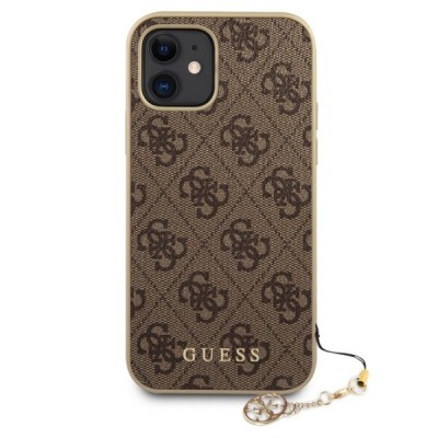 „Guess“ Apple iPhone 12 Mini коричневый твердый силиконовый чехол | Vacins.lv