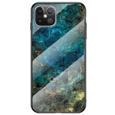 Apple iPhone 12 Pro Max „Marble“ твердый силиконовый чехол TPU синего цвета | Vacins.lv