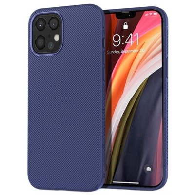 Apple iPhone 12 Pro Max Lenuo твердый силиконовый чехол из TPU синего цвета | Vacins.lv