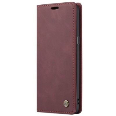 Samsung Galaxy S9+ (G965) CaseMe Retro открываемый, бордогово цвета, кожаный чехол – книжка | Vacins.lv