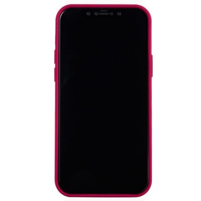 Apple iPhone 12 (12 Pro) твердый силиконовый (TPU) чехол тёмно-розовый | Vacins.lv