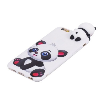 Apple iPhone 6 (6s) „Squezy“ Panda cieta silikona (TPU) balts apvalks | vacins.lv