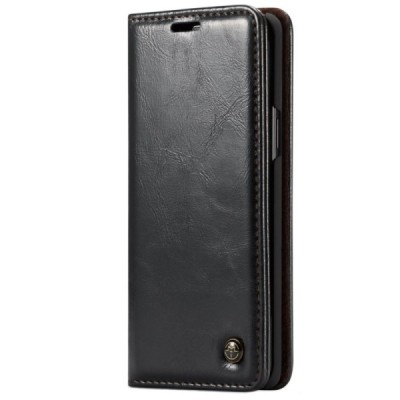 Samsung Galaxy S9+ (G965) „CaseMe“ открываемый, чёрного цвета, кожаный чехол – книжка | Vacins.lv
