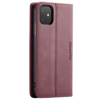 Apple iPhone 11 CaseMe Retro открываемый, бордогово цвета, кожаный чехол – книжка | Vacins.lv