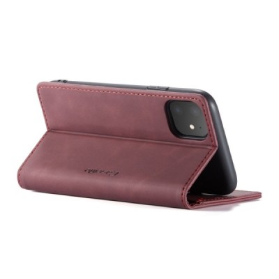 Apple iPhone 11 CaseMe Retro открываемый, бордогово цвета, кожаный чехол – книжка | Vacins.lv