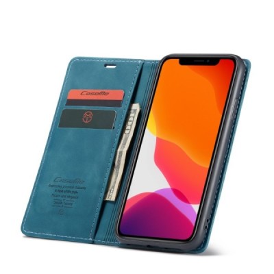 Apple iPhone 11 CaseMe Retro открываемый, зелёного цвета, кожаный чехол – книжка | Vacins.lv