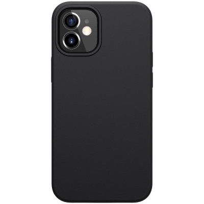 Apple iPhone 12 Mini "Nillkin" Flex Liquid Silicone чехол - чёрный | Vacins.lv