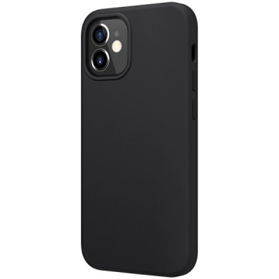 Apple iPhone 12 Mini "Nillkin" Flex Liquid Silicone чехол - чёрный | Vacins.lv